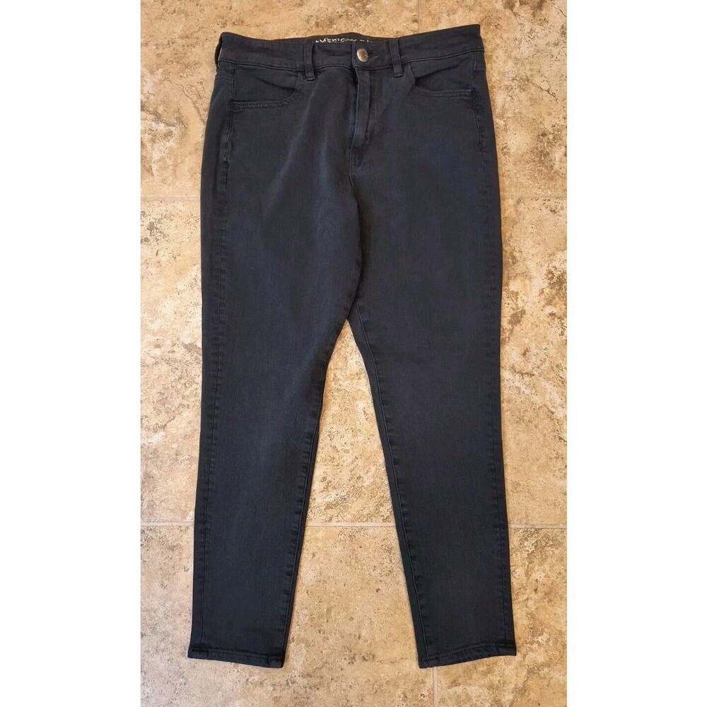 American Eagle Womens Hi-Rise Jegging Sz10 Inseam 25(See Pics) Super Stretch X